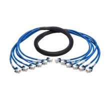TRIPP LITE N261-010-6FF-BL        Augmented Cat6/Cat6a Pre-Terminated Copper Trunk Bundle, 6x RJ45 F/F , 10 ft.