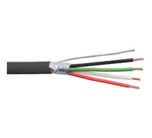 LIBERTY AV  22-4C-PSH-BLK               Liberty Black Commercial Grade General Purpose 22 AWG 4-Conductor Plenum Shielded Cable