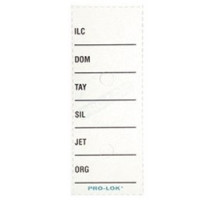 PRO-LOK  LT422               Key Tag Set, Blank, White, Includes 96 Blank Tag