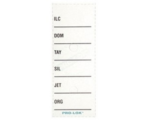 PRO-LOK  LT422               Key Tag Set, Blank, White, Includes 96 Blank Tag