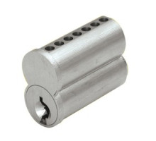 GENERAL LOCK  IC7B RM 26D               Cylinder Lock Interchangeable Core, Small Format, 7-Pin, RM Keyway, Uncombinated, Barrel Cap, Solid Brass, Satin Chrome