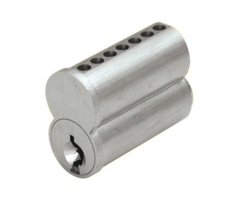 GENERAL LOCK  IC7B RM 26D               Cylinder Lock Interchangeable Core, Small Format, 7-Pin, RM Keyway, Uncombinated, Barrel Cap, Solid Brass, Satin Chrome