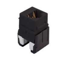 ON-Q/LEGRAND  WP346ABK  WP346A-BK              Keystone Insert, Quick-Connect, Cat 6A, RJ45, 8P8C, 24 to 22 AWG Wire, 0.665