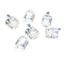 C2G  CG27559  27559              RJ11 6x4 Modular Plug Flat Stranded Cable, 100 Pack