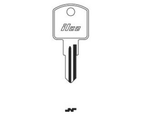 KABA ILCO CORP  1668 NP A04  IAA00019630              Cylinder Lock Key Blank, Brass, Nickel Plated, 4 Price Group, For Richilieu
