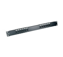 TRIPP LITE  N252-012               12-Port 1U Rack-Mount Cat6/Cat5 110 Patch Panel 568B, RJ45 Ethernet, TAA