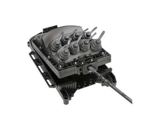 COMMSCOPE  MST-0JRH00-A0500U  MST-0JRH00-A0500U              MST, Fiber Optic Multiport Service Terminal, 8-port With 1x8 Splitter, Square 4x3 Port, Dielectric Flat Loose Tube Cable, 500 Ft