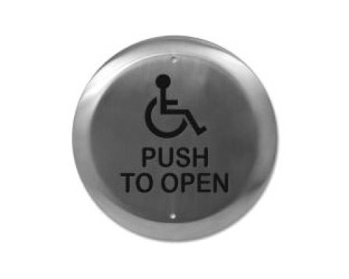 CAMDEN DOOR CONTROL  CM-40/4               Door Activation Device Push Plate Switch, Round, 1-Gang, SPDT, 12/24 Volt AC/DC, 4-1/2