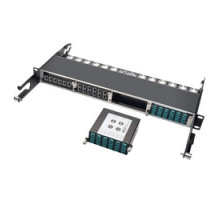 TRIPP LITE N484-2M12-LC12        40Gb to 10Gb Breakout Cassette, x2 12-Fiber OM4 MTP/MPO  Male w/Pins  to  x12  LC Duplex