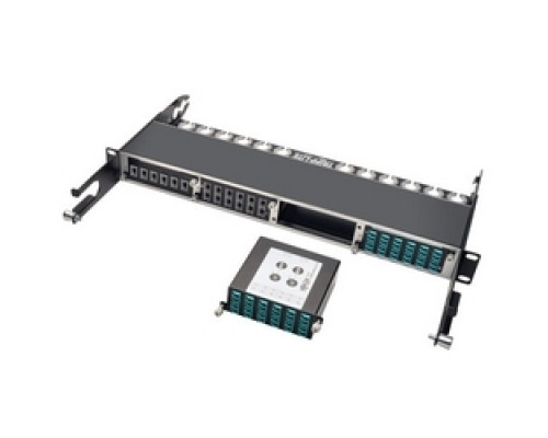TRIPP LITE N484-2M12-LC12        40Gb to 10Gb Breakout Cassette, x2 12-Fiber OM4 MTP/MPO  Male w/Pins  to  x12  LC Duplex