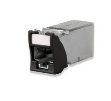 SIEMON COMPANY  Z6A-S06               Copper, Outlet, ZMAX, Shielded, Category 6A, RJ45, Hybrid, Blue, Tool-Less, T568A/B