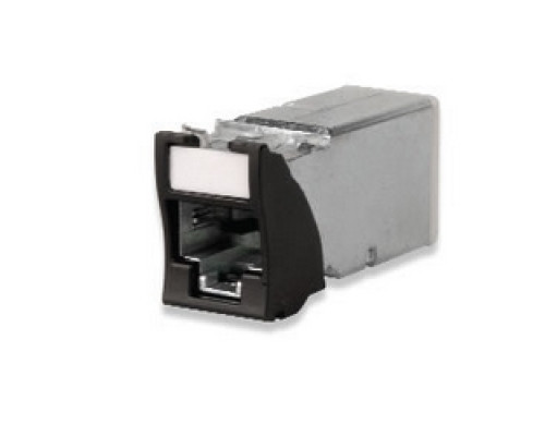 SIEMON COMPANY  Z6A-S07               Copper, Outlet, ZMAX, Shielded, Category 6A, RJ45, Hybrid, Green, Tool-Less, T568A/B