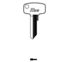 KABA ILCO CORP  ALP9 NP A22  AA00005122              Cylinder Lock Key Blank, Brass, Nickel Plated, 23 Price Group, For Alpha