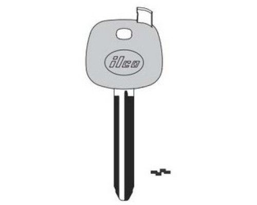 KABA ILCO CORP  TOY43-GTS NP A71  IAJ00001380              Vehicle Key Shell, Look-Alike, Brass, Nickel Plated, With GTI Transponder, For Tayota