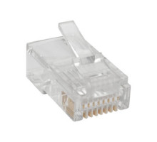 TRIPP LITE  N030-100-STR               RJ45 Modular Connector for Round Stranded UTP Conductor 4-Pair Cat5e, 100 Pack