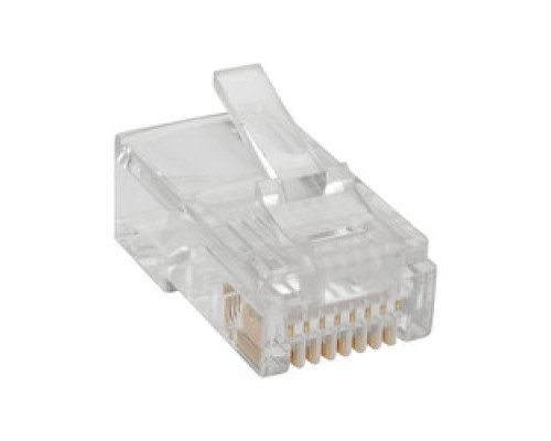 TRIPP LITE  N030-100-STR               RJ45 Modular Connector for Round Stranded UTP Conductor 4-Pair Cat5e, 100 Pack