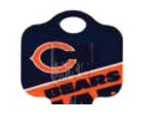 KABA ILCO CORP  KW1-NFL-BEARS A46               Decorative Key Blank, NFL Team Key, Kwikset/Titan, Bears Logo, KW1 Keyway, 46 Price Group