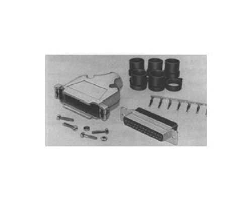 TE-ENERGY  749806-9               Full Metal Shell, Receptacle, Cable-To-Cable, Shell Size: 3, Shielded, 25 Positions, Steel, 20 Contacts, Crimp