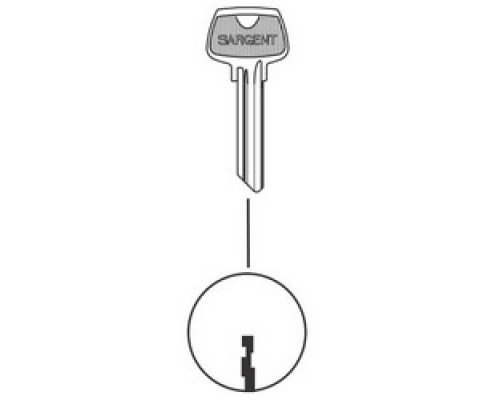 SARGENT  6275LC               Cylinder Lock Key Blank, 6-Pin, LC Keyway