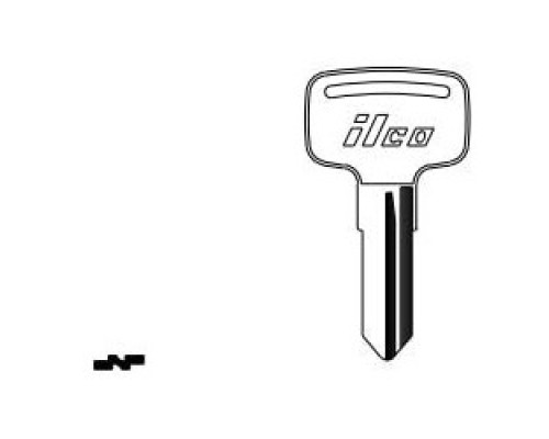 KABA ILCO CORP  YH33 NP A08  AF01000072              Vehicle Key Blank, Brass, Nickel Plated, 8 Price Group, For Yamaha