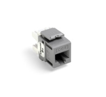 LEVITON  61110-RG6               eXtreme 6+ QuickPort Connector, Category 6, Grey