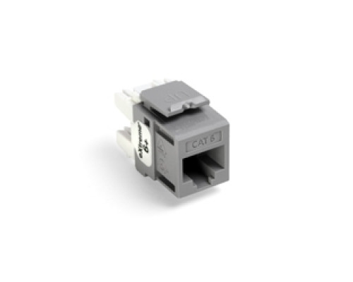 LEVITON  61110-RG6               eXtreme 6+ QuickPort Connector, Category 6, Grey