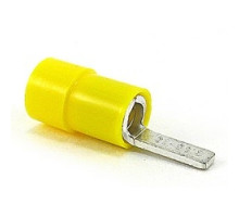 THOMAS & BETTS  TV10-10BL-XV               Insulated Vinyl Blade Terminal for Wire Range 12-10, Yellow, Canister