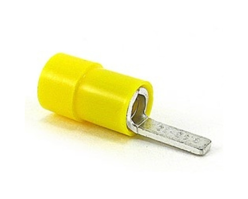 THOMAS & BETTS  TV10-10BL-XV               Insulated Vinyl Blade Terminal for Wire Range 12-10, Yellow, Canister