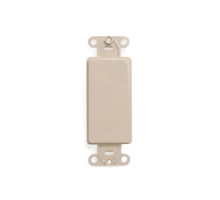 LEVITON  80414-I               QuickPort Decora Multimedia Blank Insert, Ivory, Nylon