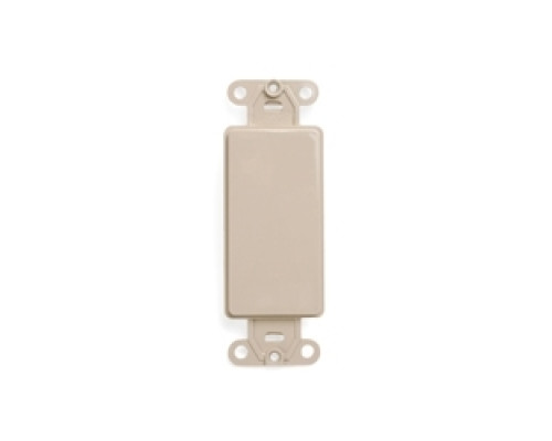 LEVITON  80414-I               QuickPort Decora Multimedia Blank Insert, Ivory, Nylon