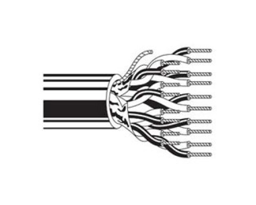 BELDEN  9504 060U1000               Multi-Conductor - Computer Cable for EIA RS-232 Applications 4-Pair 24 AWG PVC FS PVC Chrome