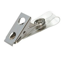 LUCKY LINE PRODUCTS INC  64405               Badge Holder Clip, Metal, With Clear Vinyl Strap, For 64205/64305 Badge Holder and ID Card