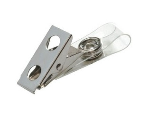 LUCKY LINE PRODUCTS INC  64405               Badge Holder Clip, Metal, With Clear Vinyl Strap, For 64205/64305 Badge Holder and ID Card