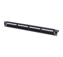 BELDEN RV6PPF1U24BK        CAT6+ REVConnect Patch Panel 24-port, 1U, Black Preloaded