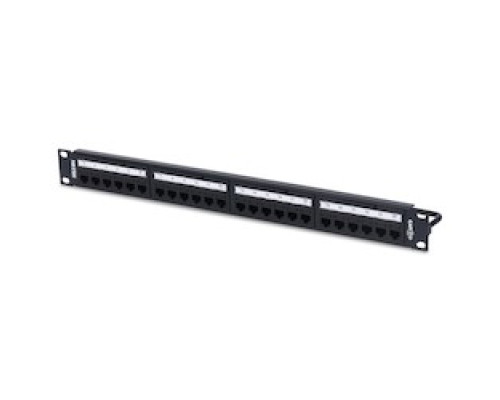 BELDEN RV6PPF1U24BK        CAT6+ REVConnect Patch Panel 24-port, 1U, Black Preloaded