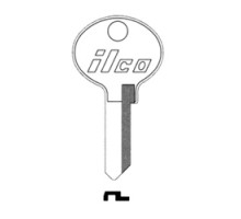 KABA ILCO CORP  1092VR NP A04  AL2422205B              Cylinder Lock Key Blank, Brass, Nickel Plated, 4 Price Group, For Master