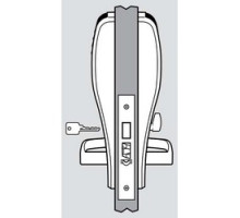 CORBIN RUSSWIN INC  ML20836-TCAC2-NSZ-626-RH-M803               Mortise Lock, Right Hand, Newport, 200 User Mode, Proximity/Keypad, Satin Chrome Plated, For Entry