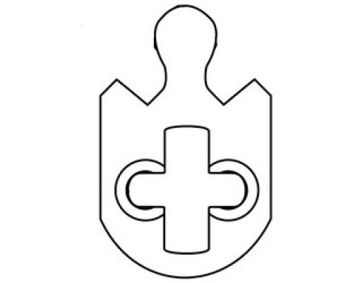 SCHLAGE ALLEGION BRAND  B520-233        Door Lock Cylinder Cam, Classic, Conventional, For Corbin Russwin 20-001 Series Door Lock