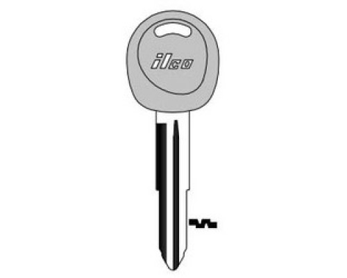 KABA ILCO CORP  HY12-P NP A09  AJ01579012              Vehicle Key Blank, Plastic Head, Brass, Nickel Plated, 9 Price Group, For Hyundai
