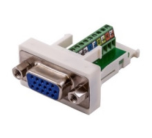 HUBBELL PREMISE WIRING  SF15ST               15 Pin D-Sub SVGA Connector, ScrewTerminal