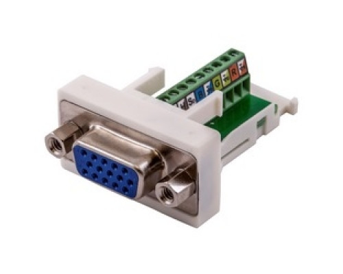 HUBBELL PREMISE WIRING  SF15ST               15 Pin D-Sub SVGA Connector, ScrewTerminal