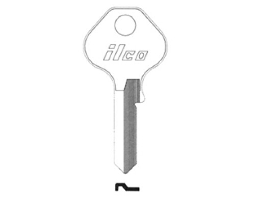 KABA ILCO CORP  1092NR NP A03  AL3231206B              Cylinder Lock Key Blank, Brass, Nickel Plated, 3 Price Group, For Master