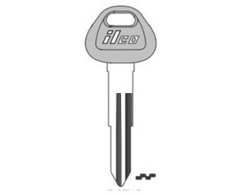 KABA ILCO CORP  DAT6P NP A14               Vehicle Key Blank, Natural Brass, 14 Price Group, For Nissan