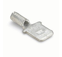 THOMAS & BETTS  A251               Non-insulated Male Tab, Length .68 Inches, Tab Size .250x.032, Wire Range #22-#18 AWG, Copper, Tin Plated, 1,000 Pack