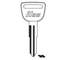 KABA ILCO CORP  HD91 NP A03  AF01197113              Vehicle Key Blank, Natural Nickel Silver, 3 Price Group, For Honda Automobile