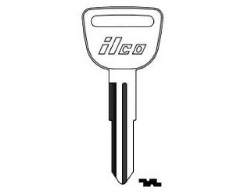 KABA ILCO CORP  HD91 NP A03  AF01197113              Vehicle Key Blank, Natural Nickel Silver, 3 Price Group, For Honda Automobile