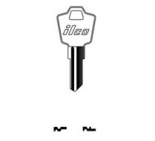 KABA ILCO CORP  1502M NP A05  AA01081012              Cylinder Lock Key Blank, MASTER Legend, Brass, Nickel Plated, 5 Price Group, For ESP