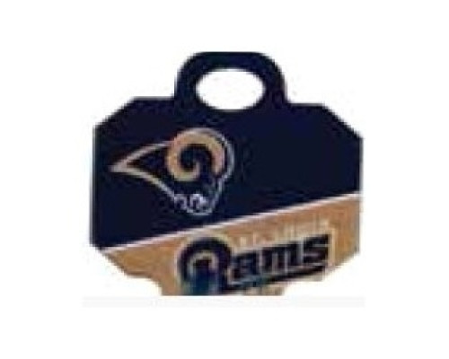 KABA ILCO CORP  SC1-NFL-RAMS A46               Decorative Key Blank, NFL Team Key, Schlage, Rams Logo, SC1 Keyway, 46 Price Group