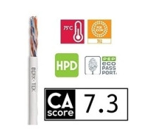 BERK-TEK  10032459               UTP Cable, Riser, 23 AWG, Cat 6, 4-Pair, 2-Conductor, 0.23