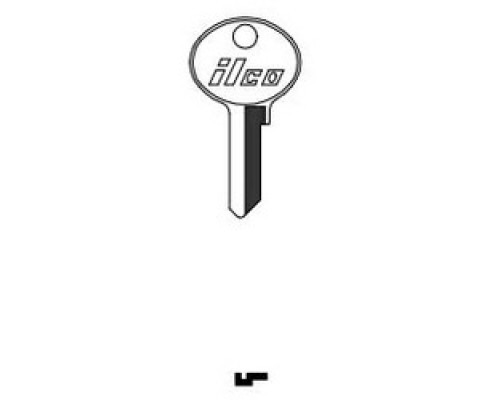 KABA ILCO CORP  1092B NP A02  AL2422200B              Cylinder Lock Key Blank, Brass, Nickel Plated, 2 Price Group, For Master